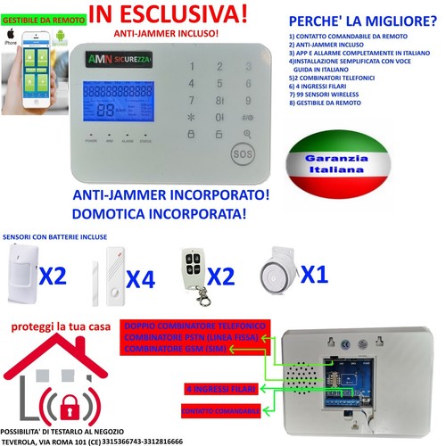 Kit allarme antifurto - kit,